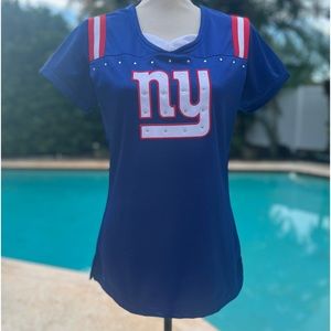 🏈NFL TEAM APPAREL Woman’s NY GIANTS FOOTBALL JERSEY Size M